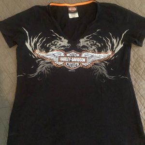 Harley-Davidson V-neck T-shirt